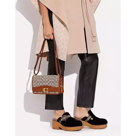 Coach Bandit Signature Shoulder Bag Brown OS - Picture 12 of 14